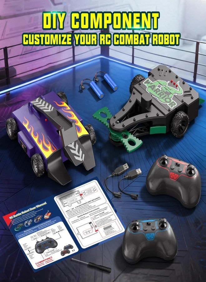 ADUSRIZ Remote Control Battle Robots, 2-Player Battle Robot Toy for Kids, Fighting Robots Game Set, STEM Toys Gifts for Boys and Girls Ages 6 - Image 2